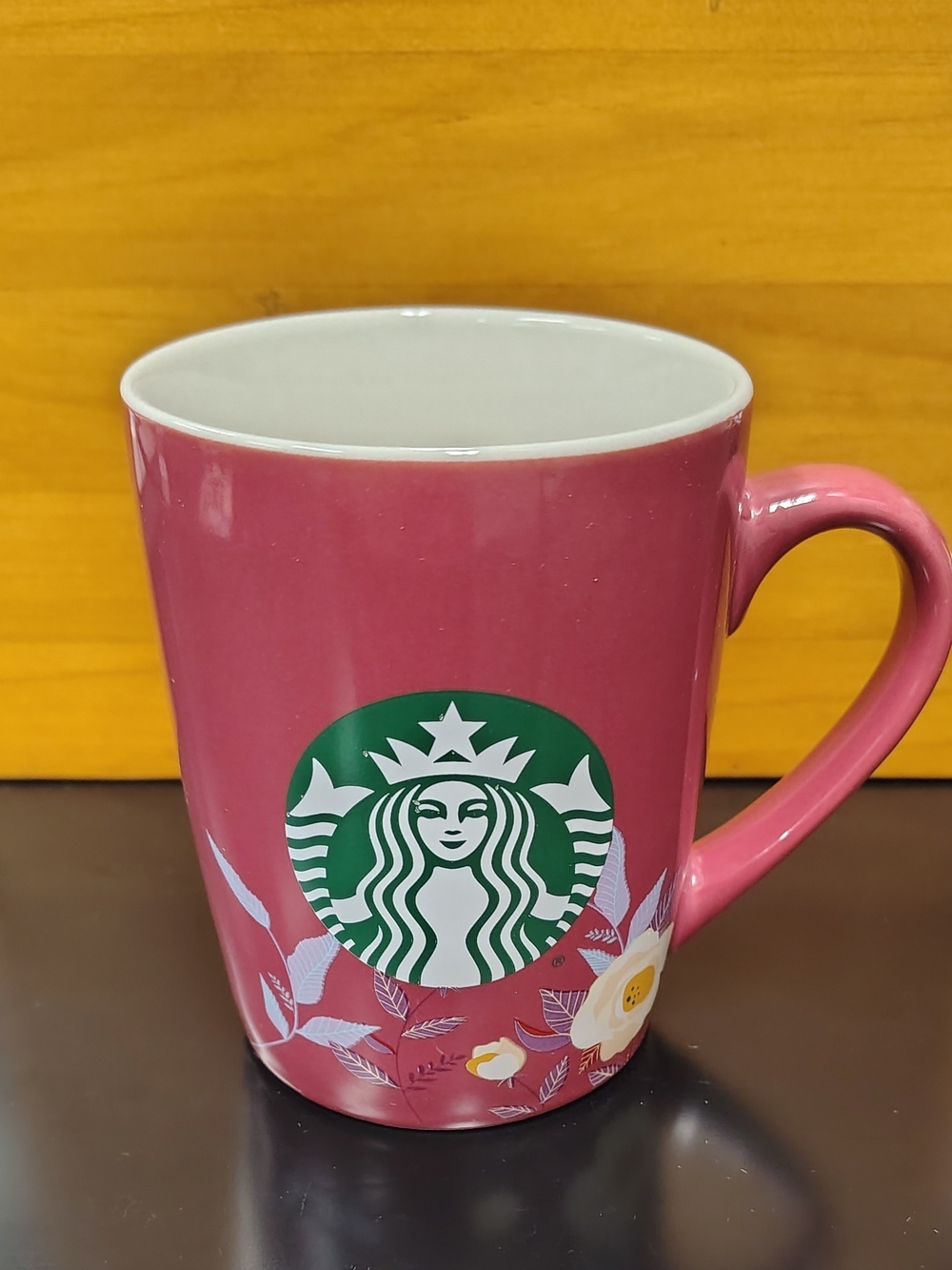 Starbucks 2020 10oz Mauve Floral Ceramic Coffee Mug